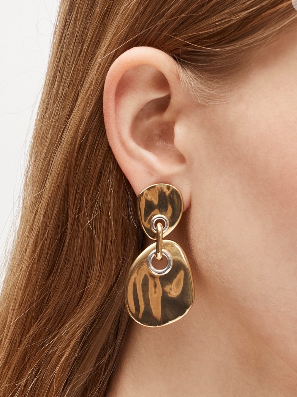 NWT J. Crew Round Grommet Drop Earrings
